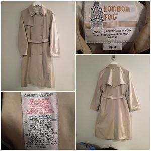 Vintage London Fog Women's Plus Size Trench Coat